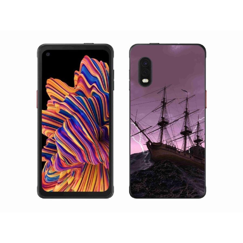 Gél borítás mmCase Samsung Galaxy Xcover Pro készülékhez - hajó a viharban