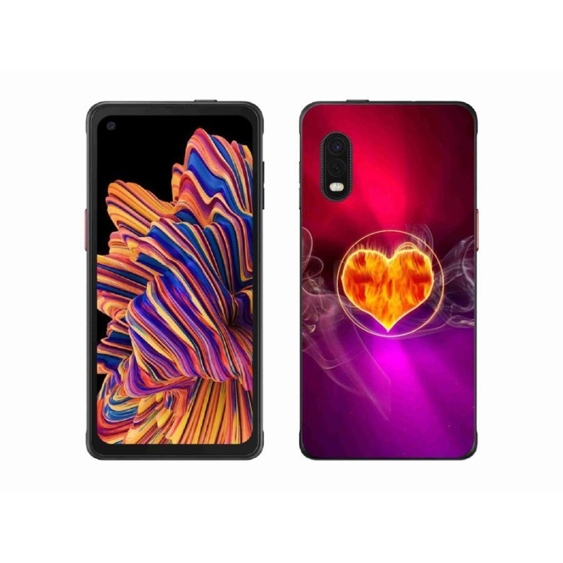 Gél borítás mmCase Samsung Galaxy Xcover Pro készülékhez - tüzes szív