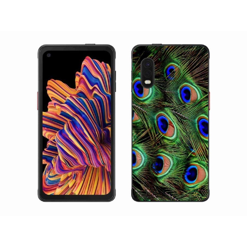 Zselés borítás mmCase Samsung Galaxy Xcover Pro készülékhez - pávatoll