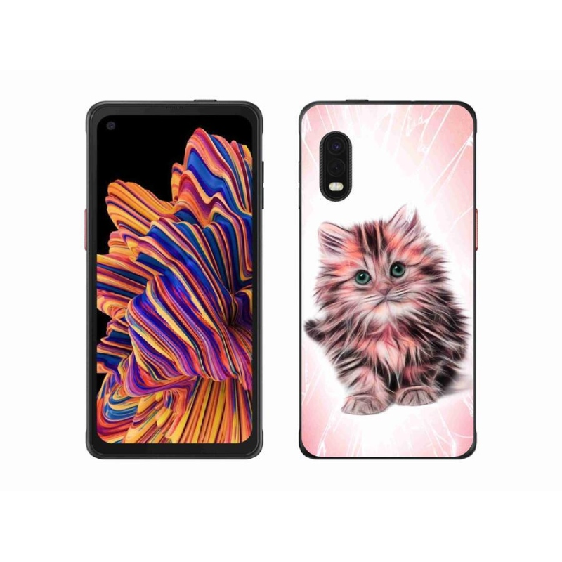 Gél borítás mmCase Samsung Galaxy Xcover Pro készülékhez - aranyos cica