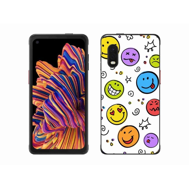 Gél borítás mmCase Samsung Galaxy Xcover Pro készülékhez - smiley-k