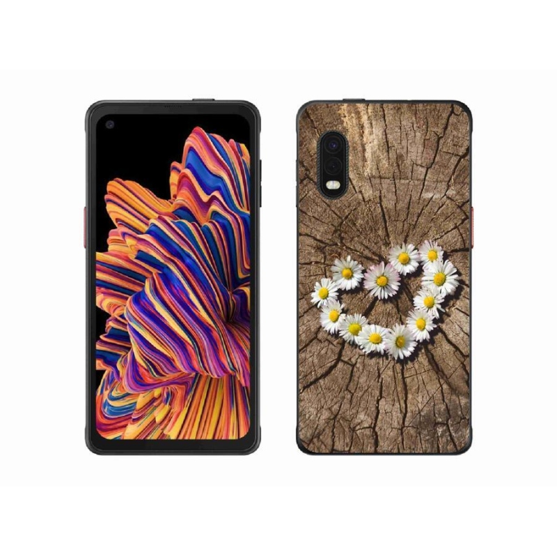Zselés borítás mmCase Samsung Galaxy Xcover Pro készülékhez - százszorszépek szíve