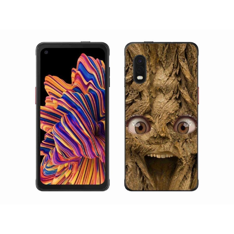 Gél borítás mmCase Samsung Galaxy Xcover Pro készülékhez - vidám fa szemekkel