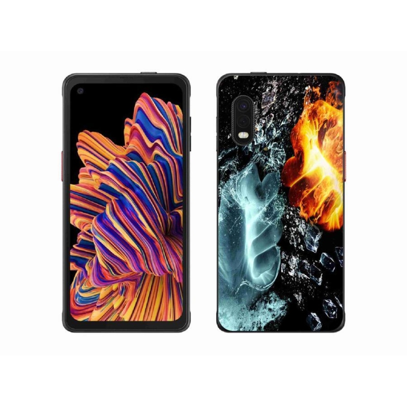 Zselés borítás mmCase Samsung Galaxy Xcover Pro - víz és tűz