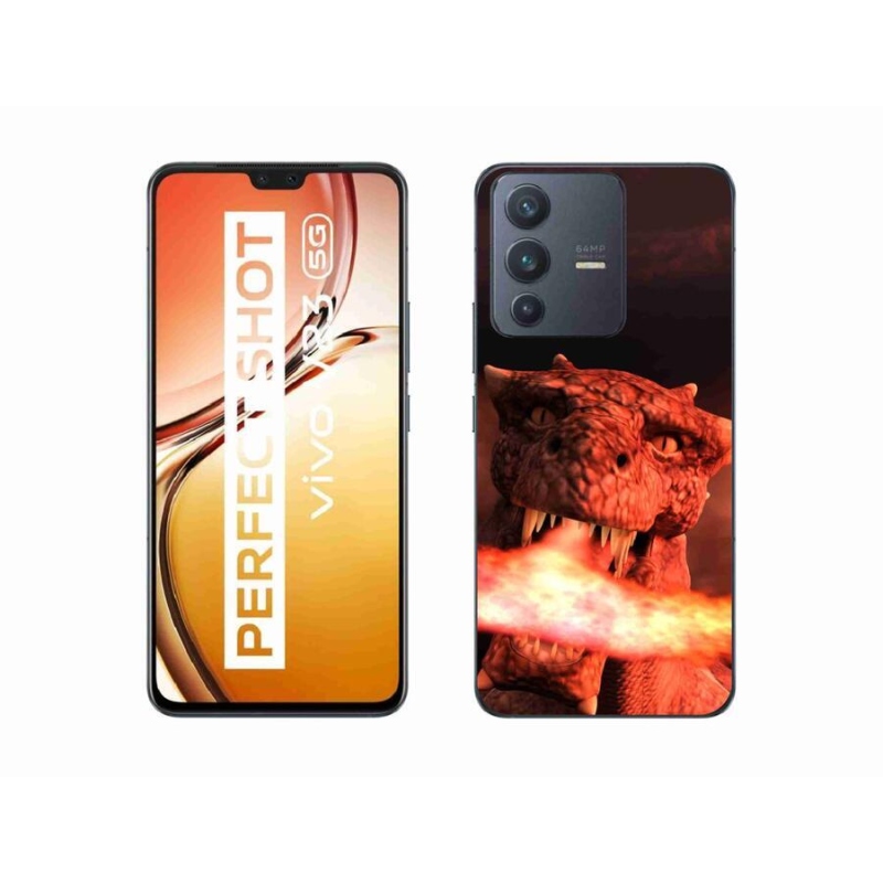 Zselés borítás mmCase a Vivo V23 5G készülékhez - sárkány