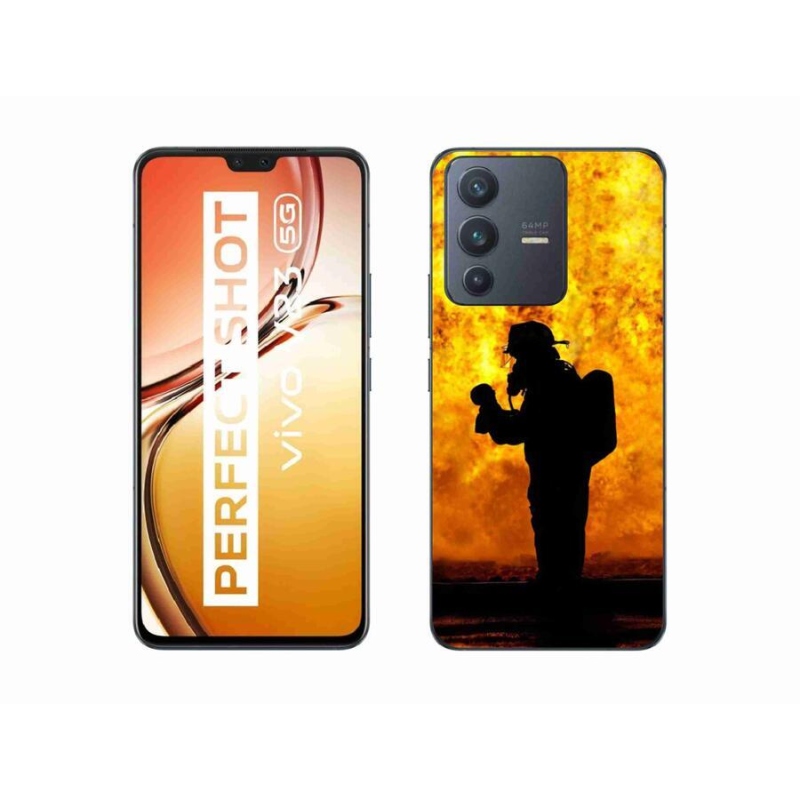 Gél borítás mmCase a Vivo V23 5G készülékhez - tűzoltó