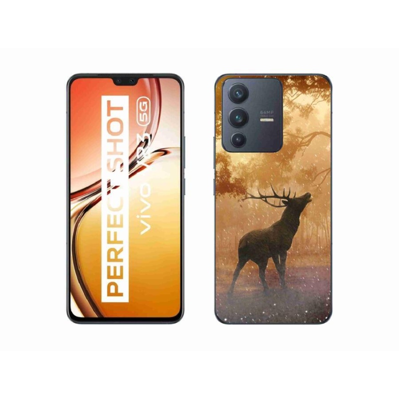 Zselés borítás mmCase a Vivo V23 5G-hez - szarvasok a vadászaton