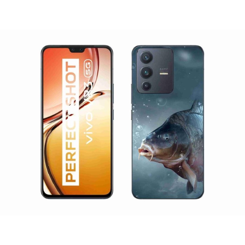 Zselés borítás mmCase a Vivo V23 5G készülékhez - ponty és buborékok