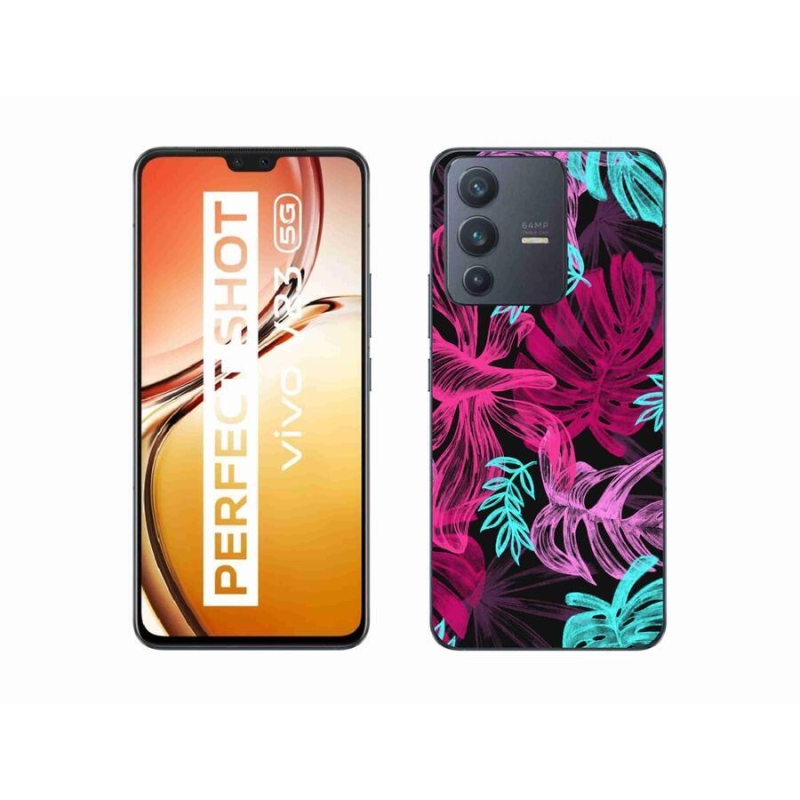 Zselés borítás mmCase a Vivo V23 5G készülékhez - virágok 1