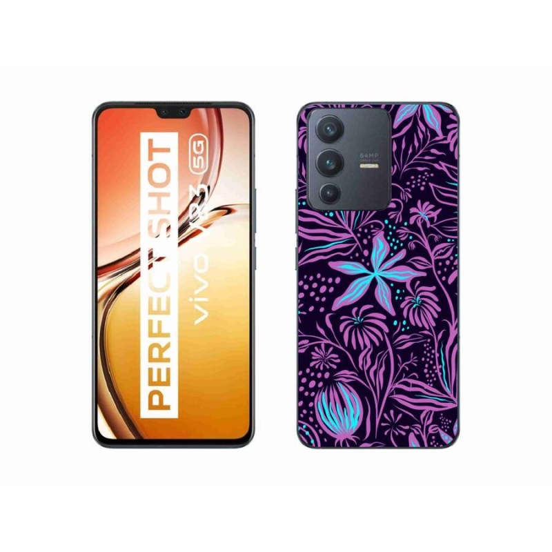 Zselés borítás mmCase a Vivo V23 5G készülékhez - virágok 2