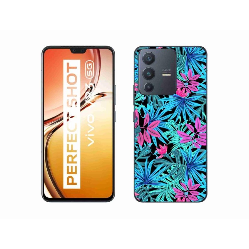 Zselés borítás mmCase a Vivo V23 5G készülékhez - virágok 3