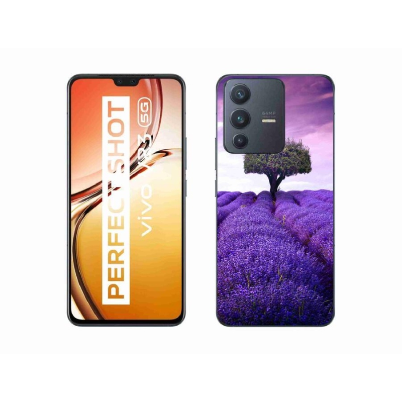Zselés borítás mmCase a Vivo V23 5G készülékhez - levendula rét