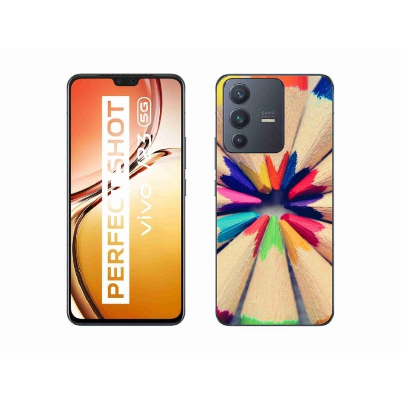 Zselés borító mmCase a Vivo V23 5G-hez - zsírkréták