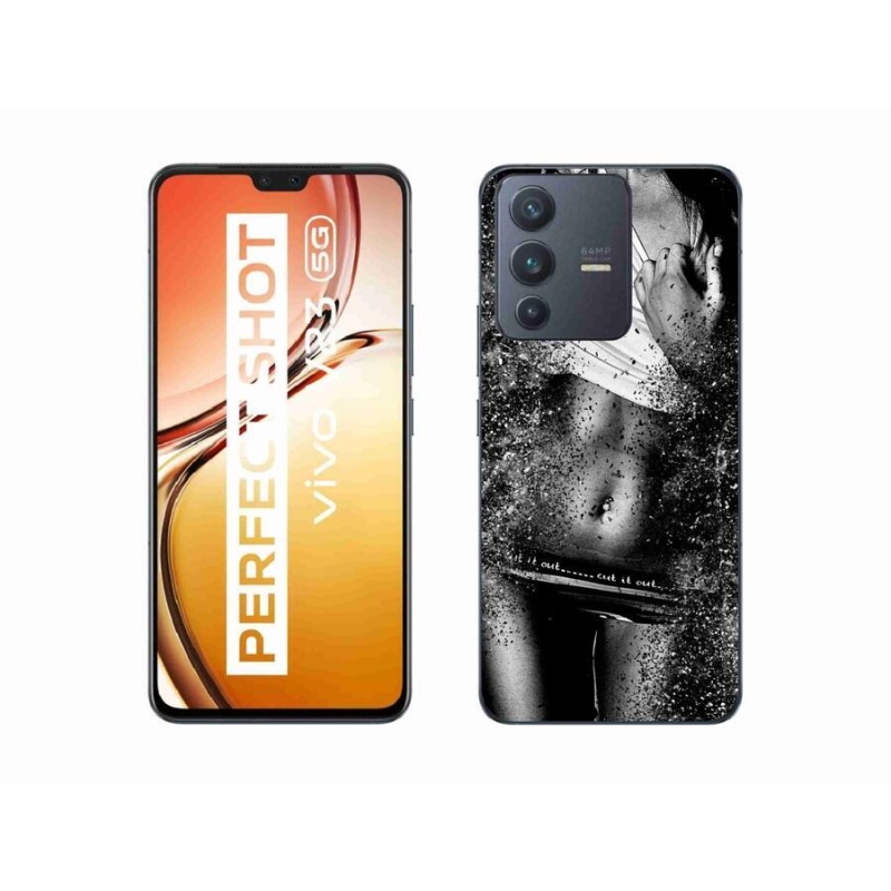 Gél borító mmCase a Vivo V23 5G készülékhez - szexi nő 1
