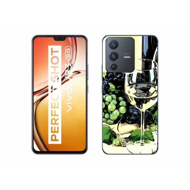 Gél borítás mmCase a Vivo V23 5G készülékhez - pohár bor