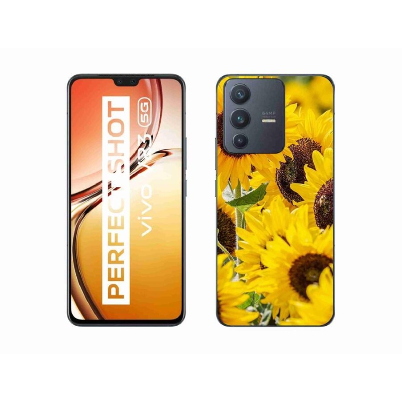 Zselés borítás mmCase a Vivo V23 5G készülékhez - Napraforgó