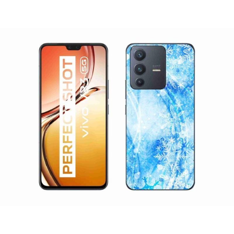 Gél borítás mmCase a Vivo V23 5G készülékhez - hópelyhek