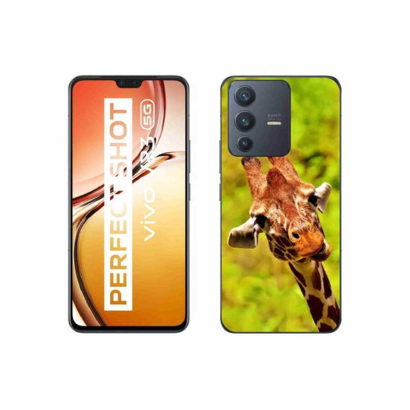 Zselés borítás mmCase a Vivo V23 5G készülékhez - zsiráf