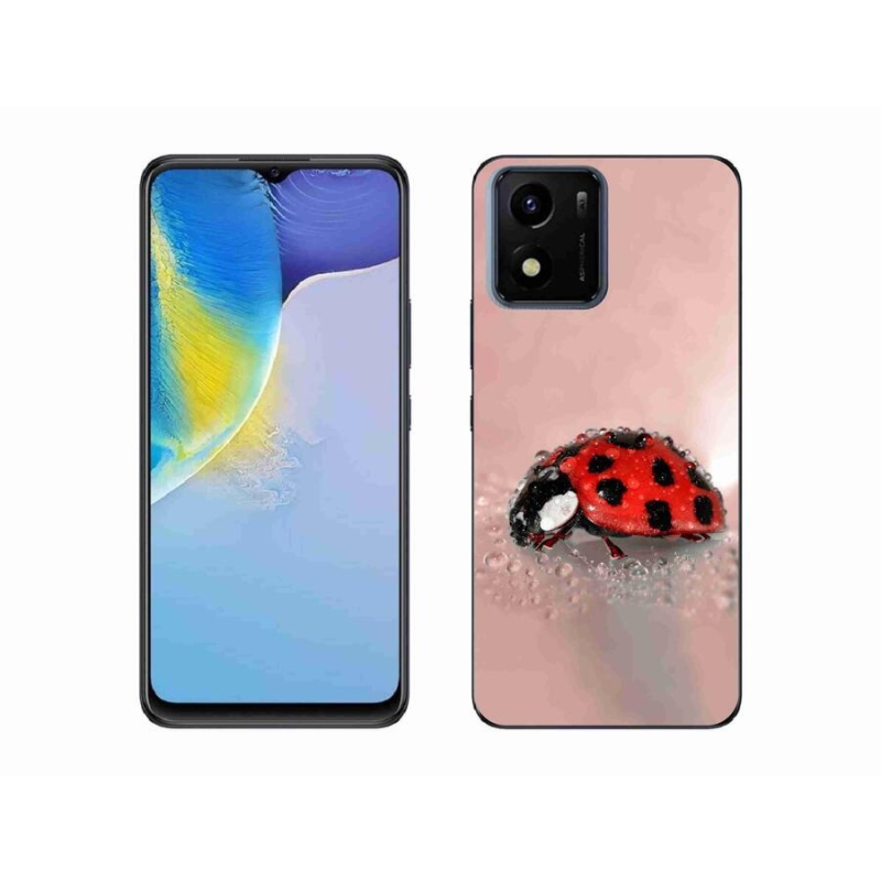 Zselés borítás mmCase mobil Vivo Y01 - katicabogárhoz