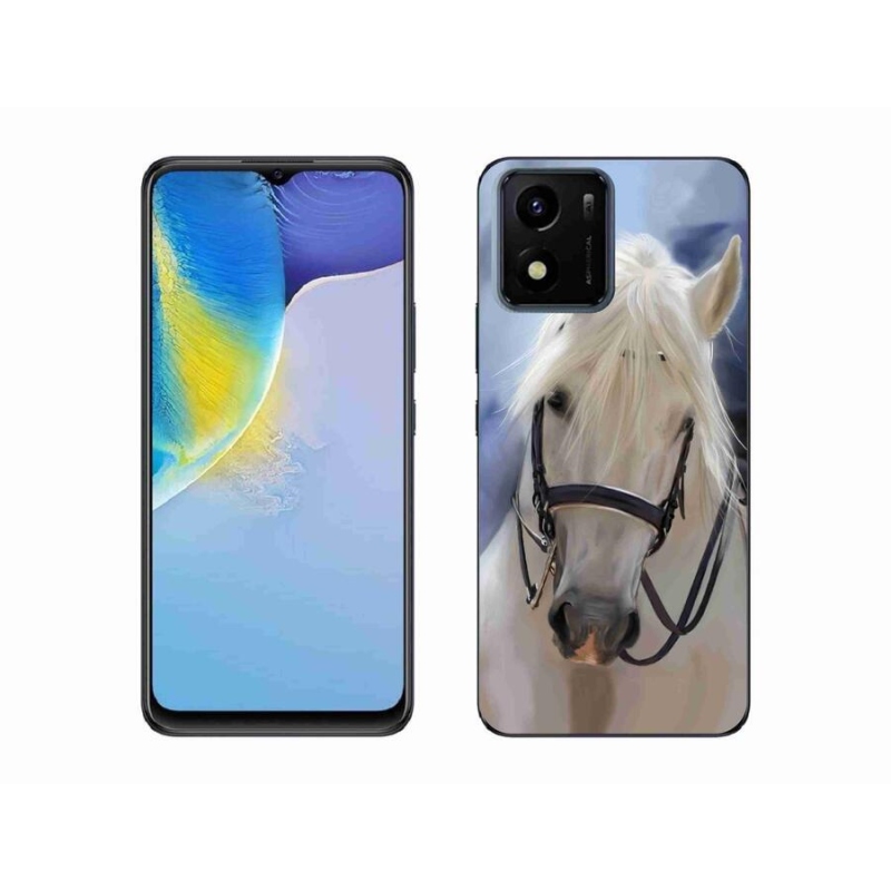 Zselés borítás mmCase a Vivo Y01-hez - fehér ló