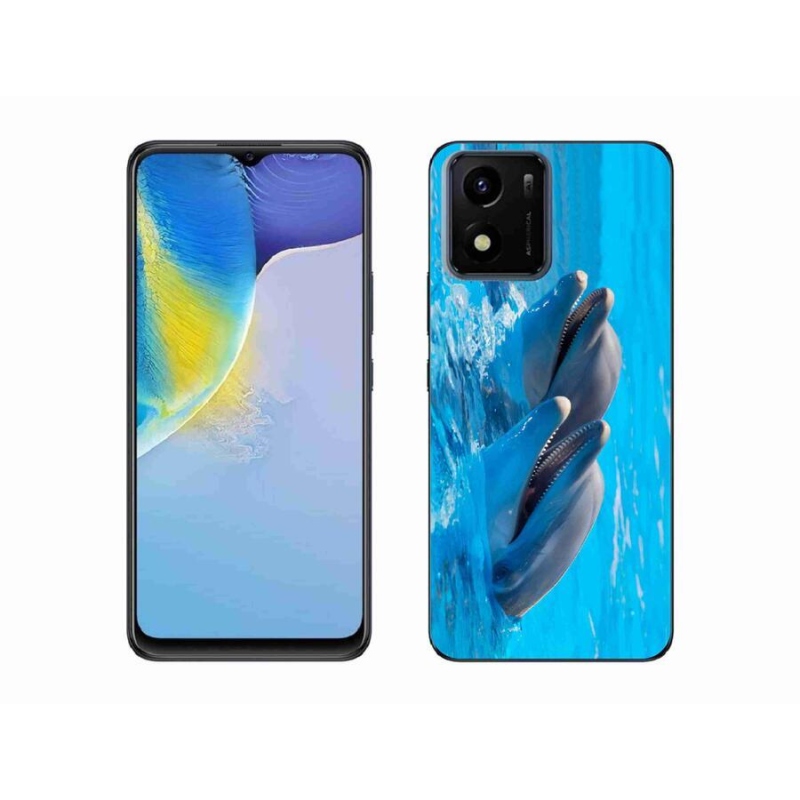 Zselés borító mmCase mobil Vivo Y01 - delfinek számára