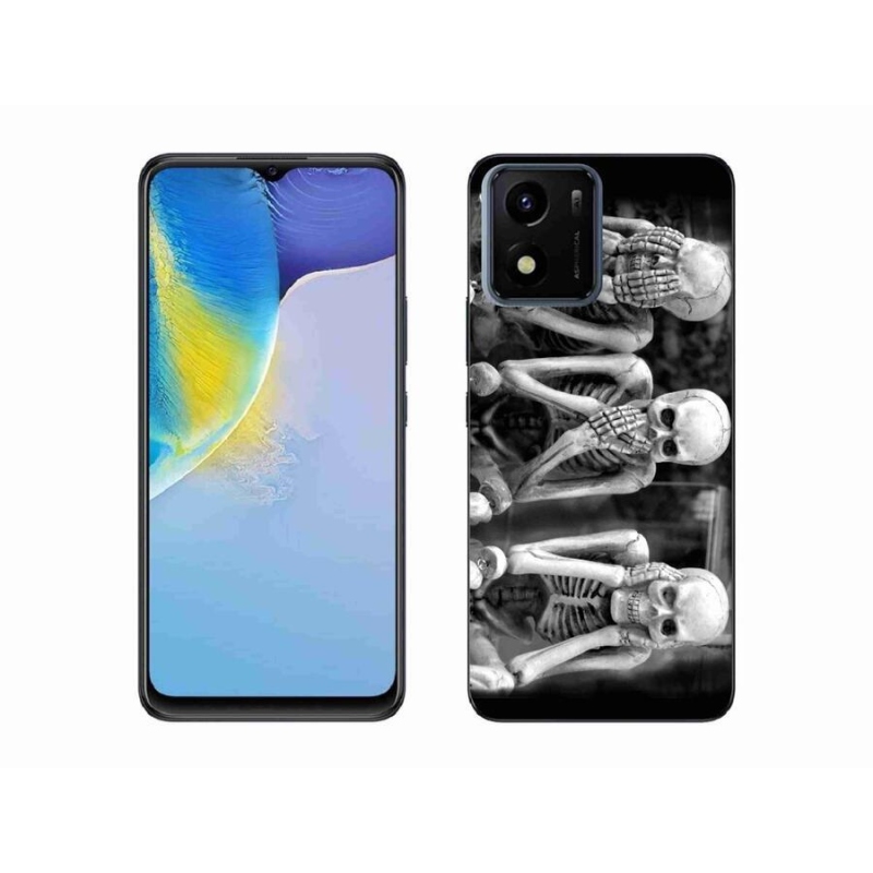 Zselés borítás mmCase mobil Vivo Y01 - csontvázakhoz