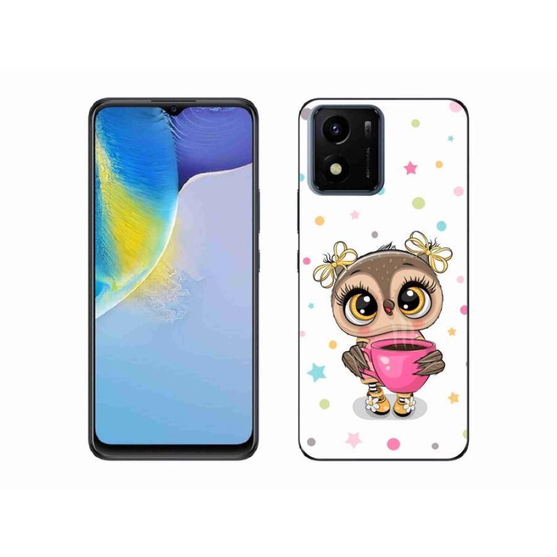 Gél borító mmCase mobilhoz Vivo Y01 - rajzfilm bagoly