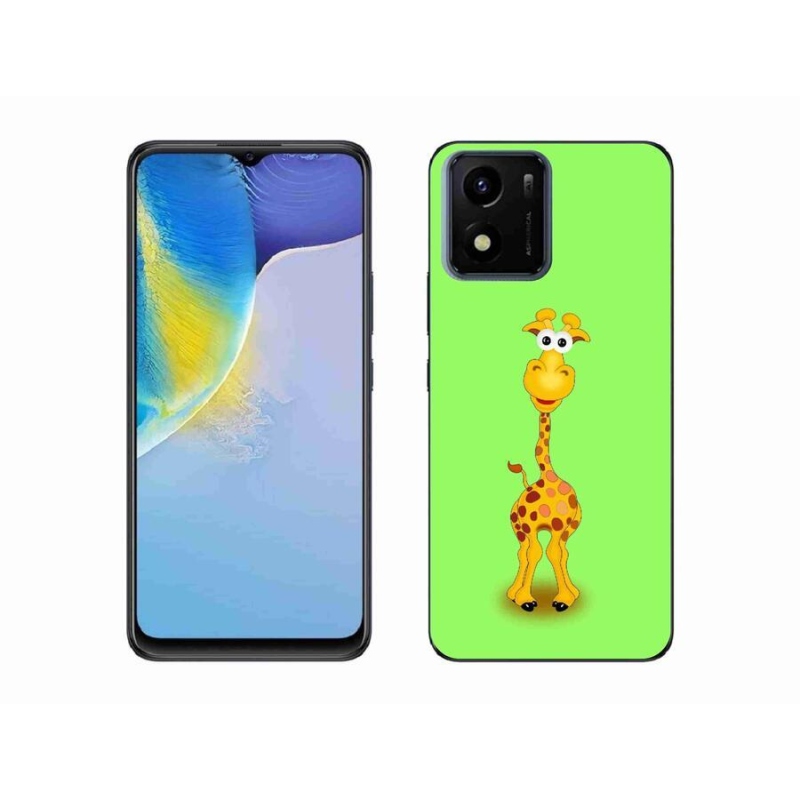 Zselés borító mmCase mobil Vivo Y01 - rajzfilm zsiráfhoz