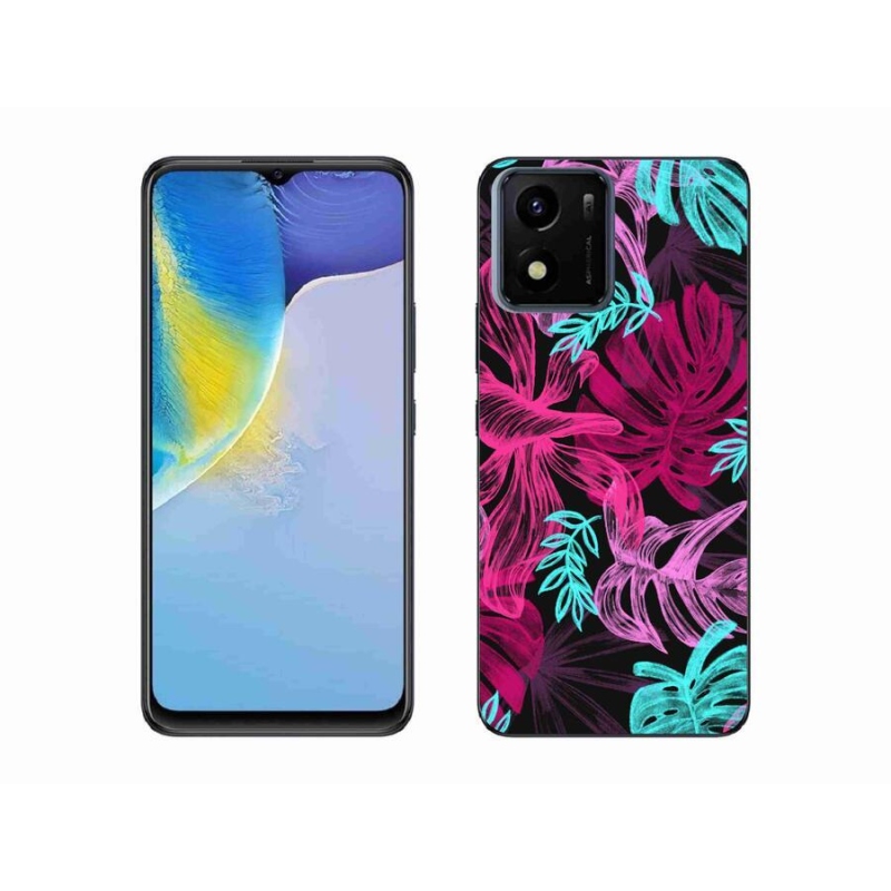 Zselés borító mmCase mobil Vivo Y01 - virágok 1