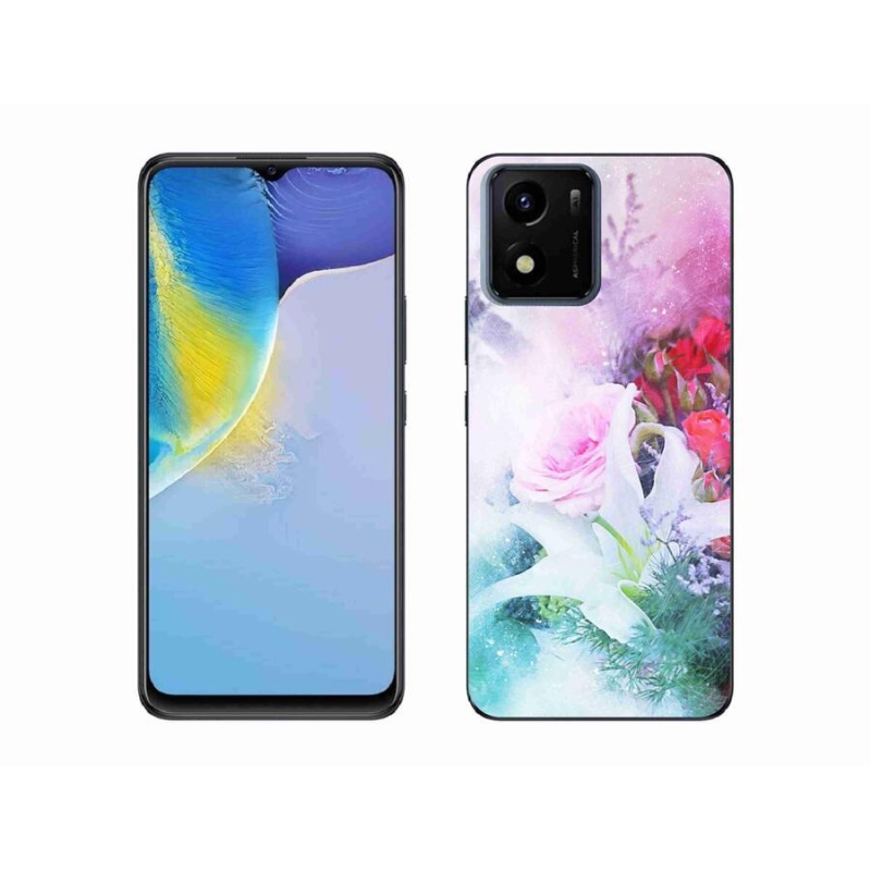 Zselés borító mmCase mobil Vivo Y01 - virágok 4