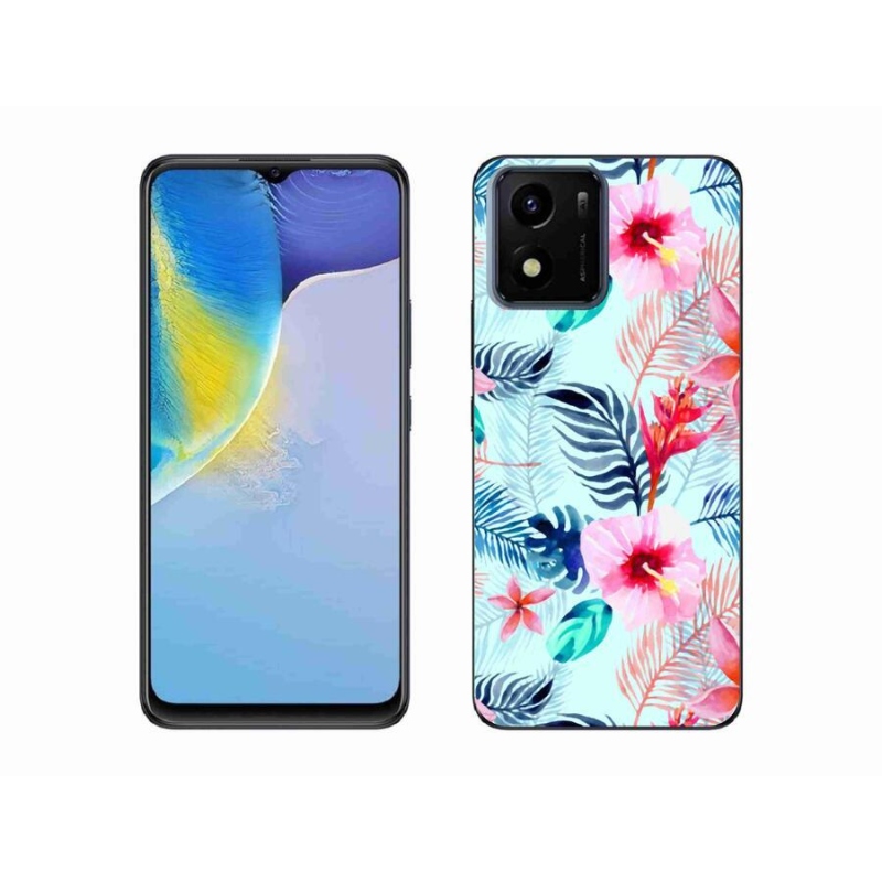 Zselés borító mmCase mobil Vivo Y01 - virágokhoz