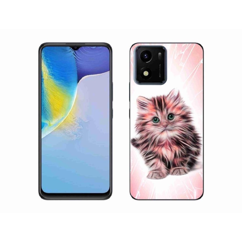 Gél borító mmCase mobil Vivo Y01 - aranyos cica