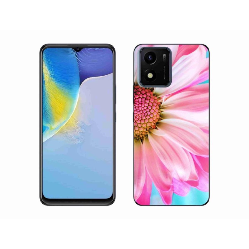 Gél borító mmCase mobilhoz Vivo Y01 - rózsaszín virág