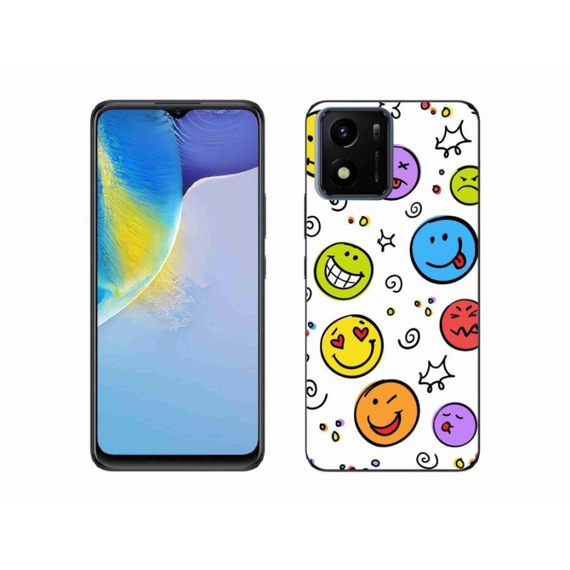 Gél borító mmCase mobil Vivo Y01 - smileyk