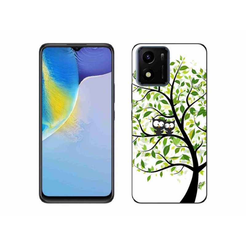 Zselés borító mmCase mobil Vivo Y01 - baglyok a fán