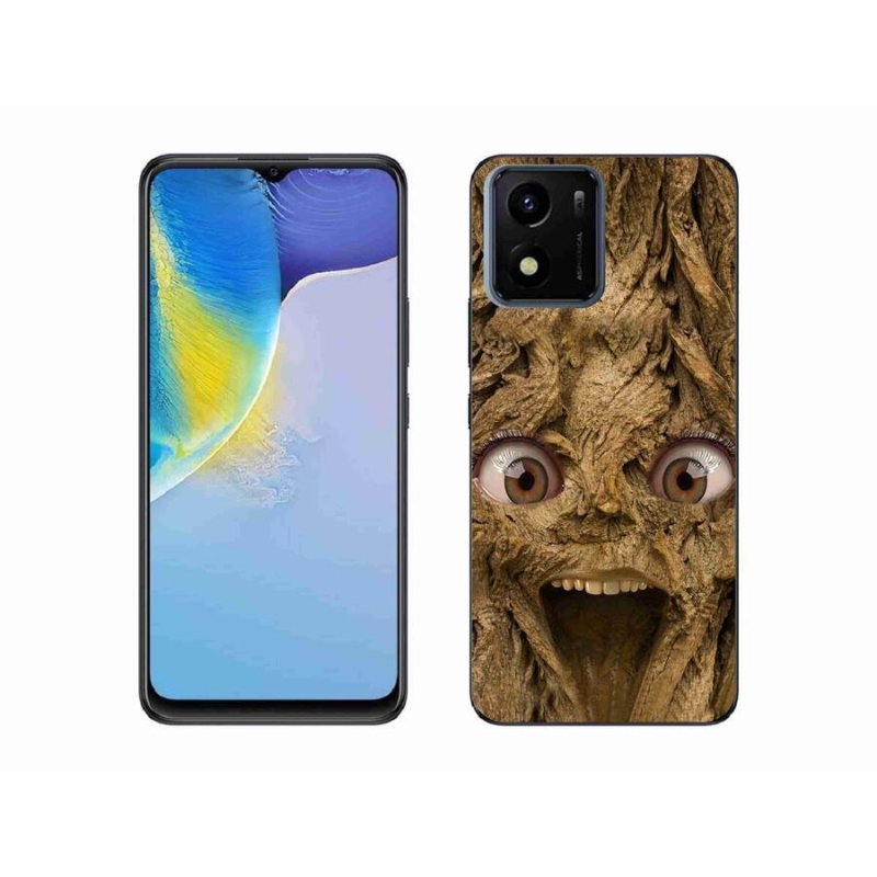 Gél borító mmCase mobiltelefonhoz Vivo Y01 - vidám fa szemekkel