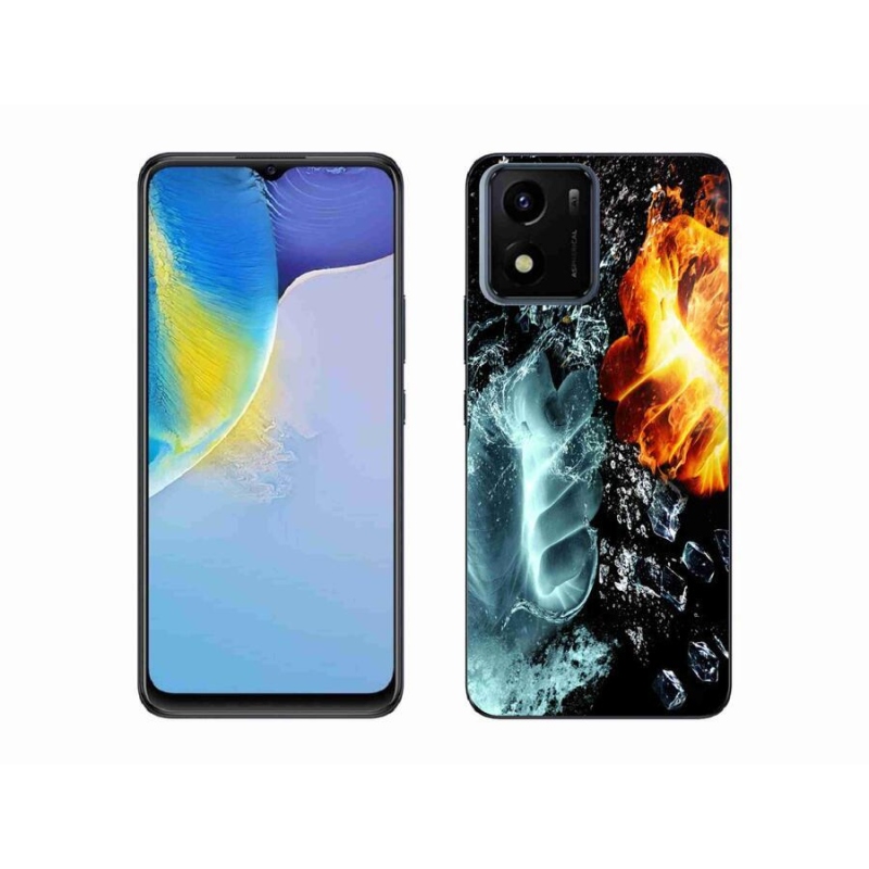 Zselés borítás mmCase a Vivo Y01-hez - víz és tűz