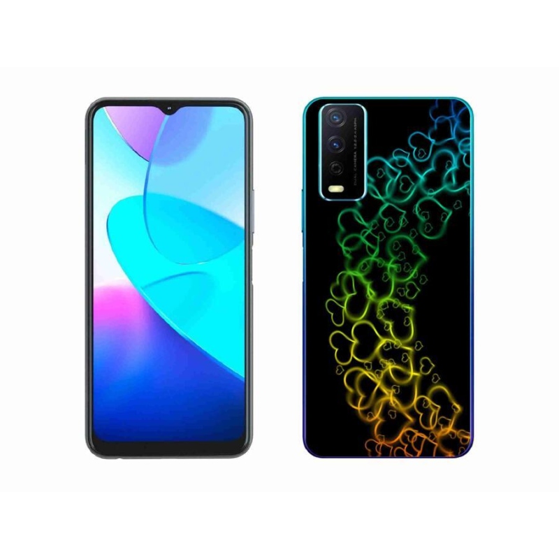 Zselés borítás mmCase a Vivo Y11s/Y20s készülékhez - színes szívek