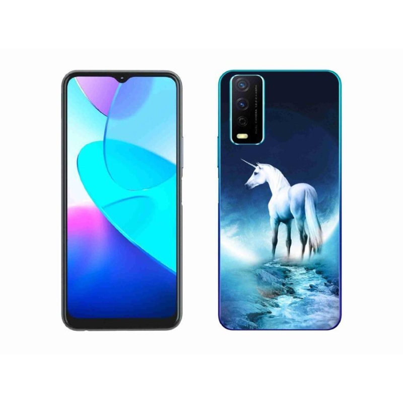 Zselés borítás mmCase a Vivo Y11s/Y20s készülékhez - fehér egyszarvú