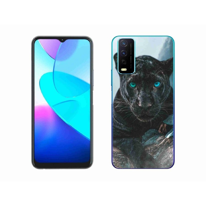 Gél védőburkolat mmCase a Vivo Y11s/Y20s készülékhez - fekete párduc