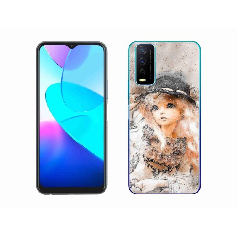 Gél borítás mmCase a Vivo Y11s/Y20s készülékhez - lány sapkával