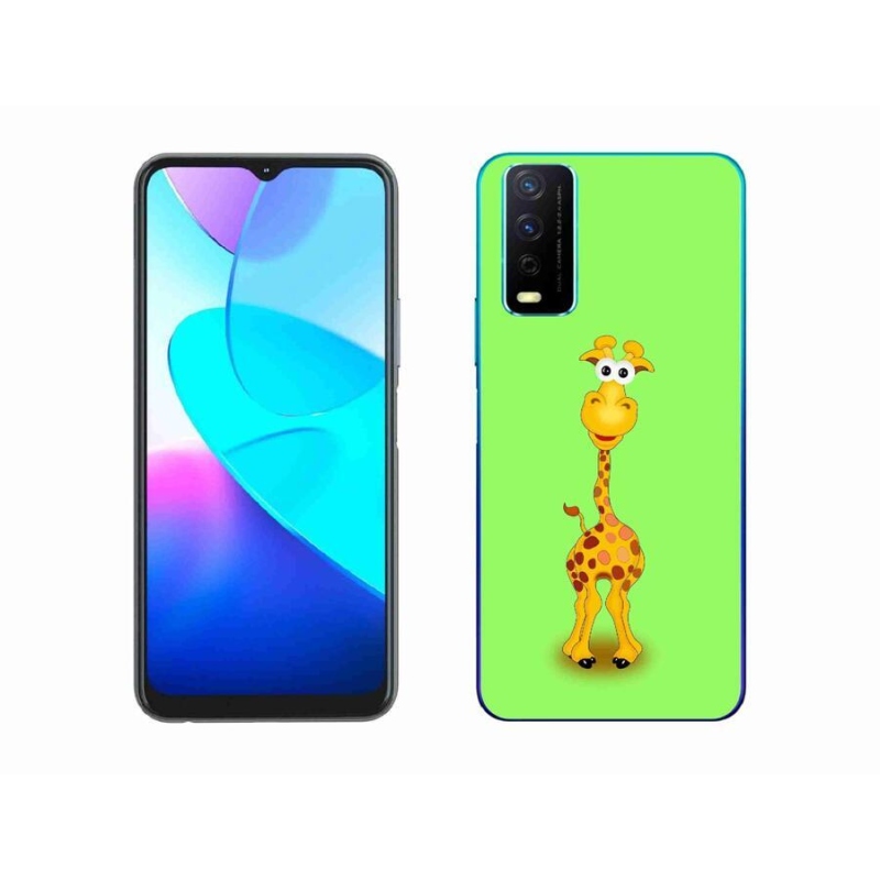 Gél borítás mmCase a Vivo Y11s/Y20s készülékhez - rajzfilm zsiráf