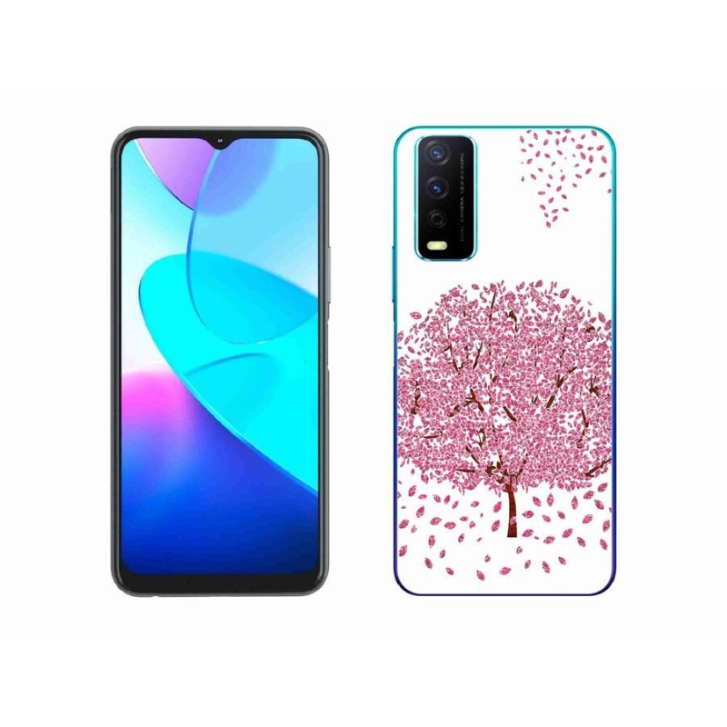 Zselés borítás mmCase a Vivo Y11s/Y20s készülékhez - rajzfilmfa levelekkel