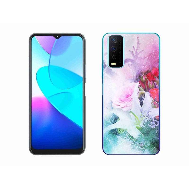 Zselés borítás mmCase a Vivo Y11s/Y20s készülékhez - virág 4