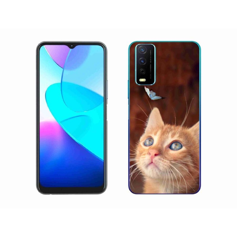 Gél borítás mmCase a Vivo Y11s/Y20s készülékhez - pillangó és cica