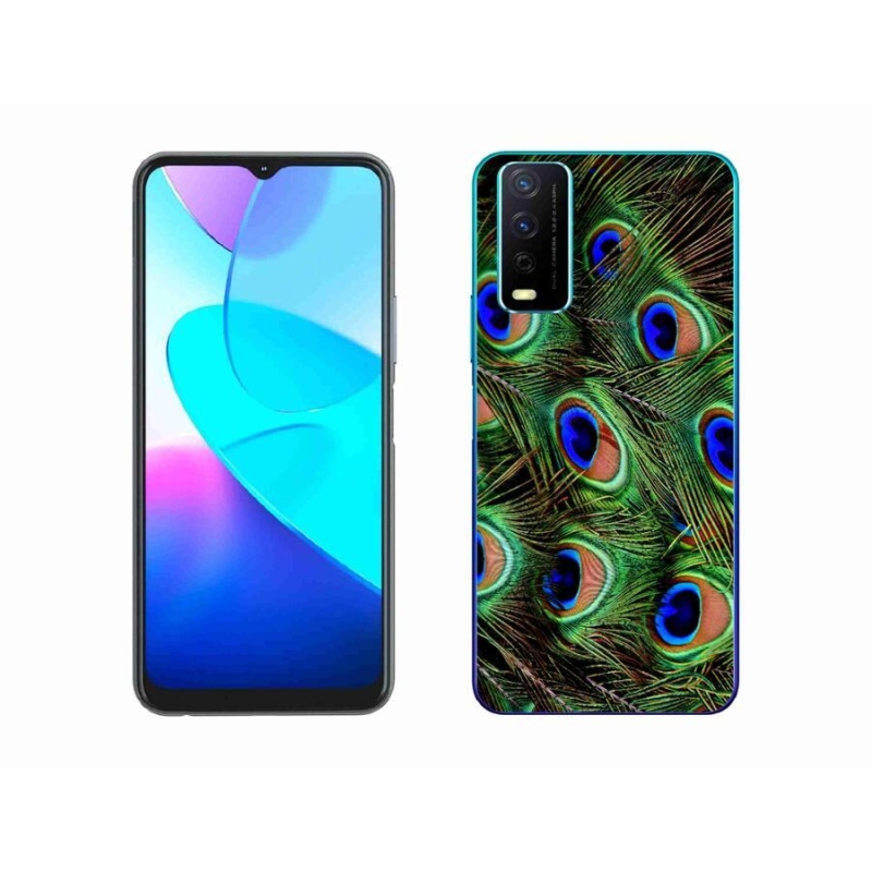 Gél védőhuzat mmCase a Vivo Y11s/Y20s készülékhez - pávatoll