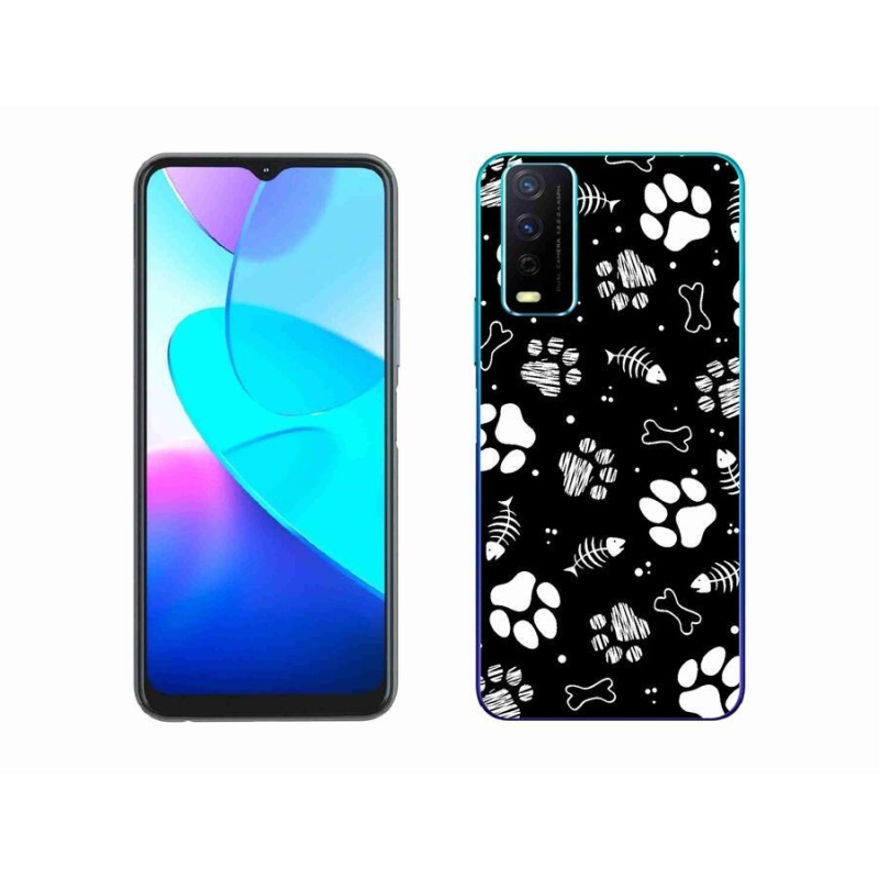 Gél borítás mmCase a Vivo Y11s/Y20s készülékhez - kutyamancsok