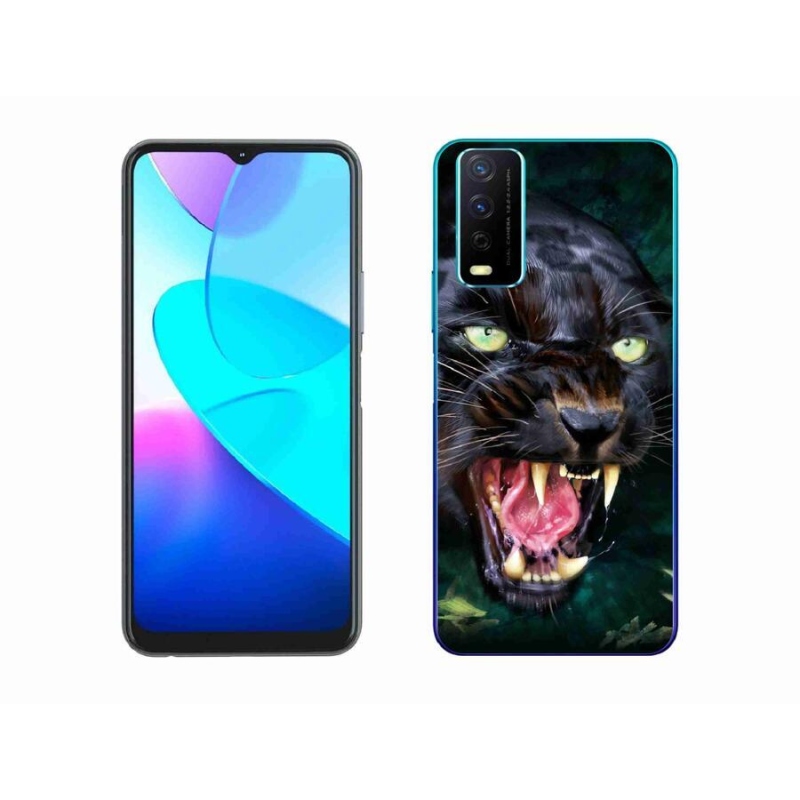 Gél borítás mmCase a Vivo Y11s/Y20s készülékhez - dühös fekete párduc