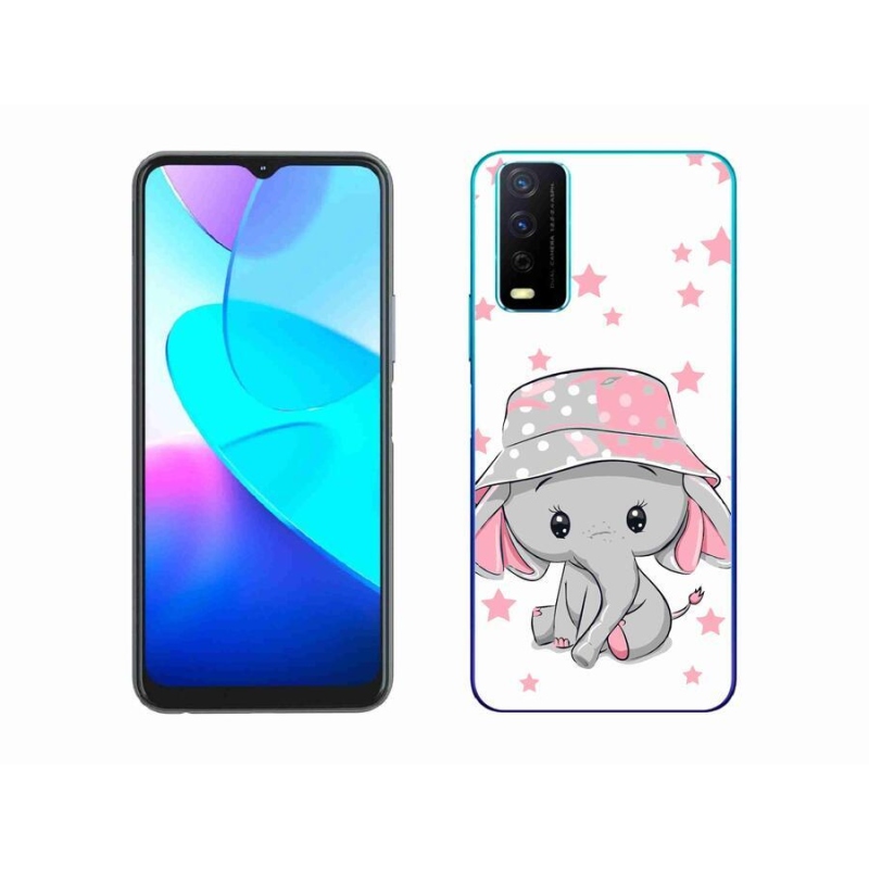 Zselés borítás mmCase a Vivo Y11s/Y20s készülékhez - rózsaszín elefánt