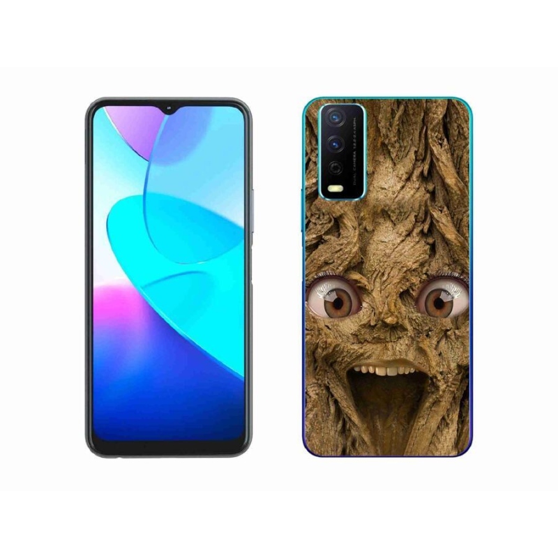 Gél borító mmCase a Vivo Y11s/Y20s készülékhez - boldog fa szemekkel